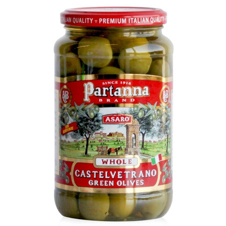 Wholesale Partanna Case Whole Green Castlevetrano Olives- Bulk