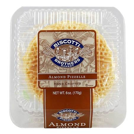 Wholesale Biscotti Bros Almond Pizzelle Cookie | 6 oz- Bulk