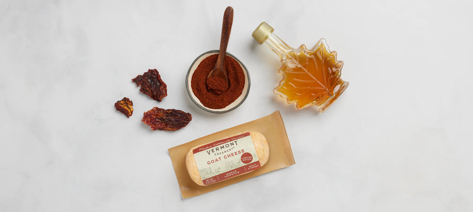 Wholesale Vermont Maple Chipotle Goat Log- Bulk
