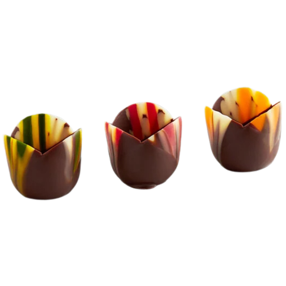 Wholesale Mona Lisa Case Mini Tulip Pastel Chocolate Cup- Bulk