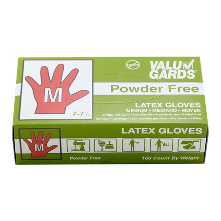 Wholesale Companions Each Gloves Latex Medium Powdwer Free- Bulk