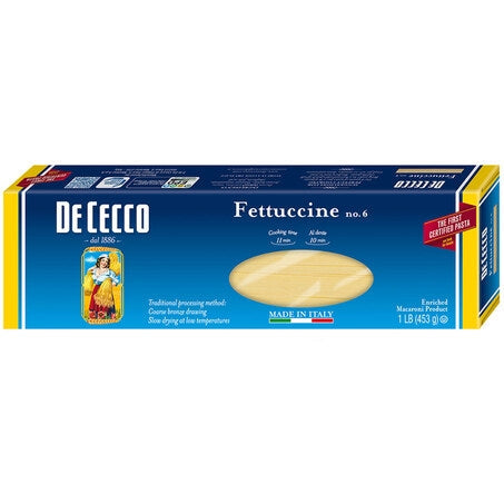 Wholesale De Cecco Case Fettuccine Pasta #6- Bulk