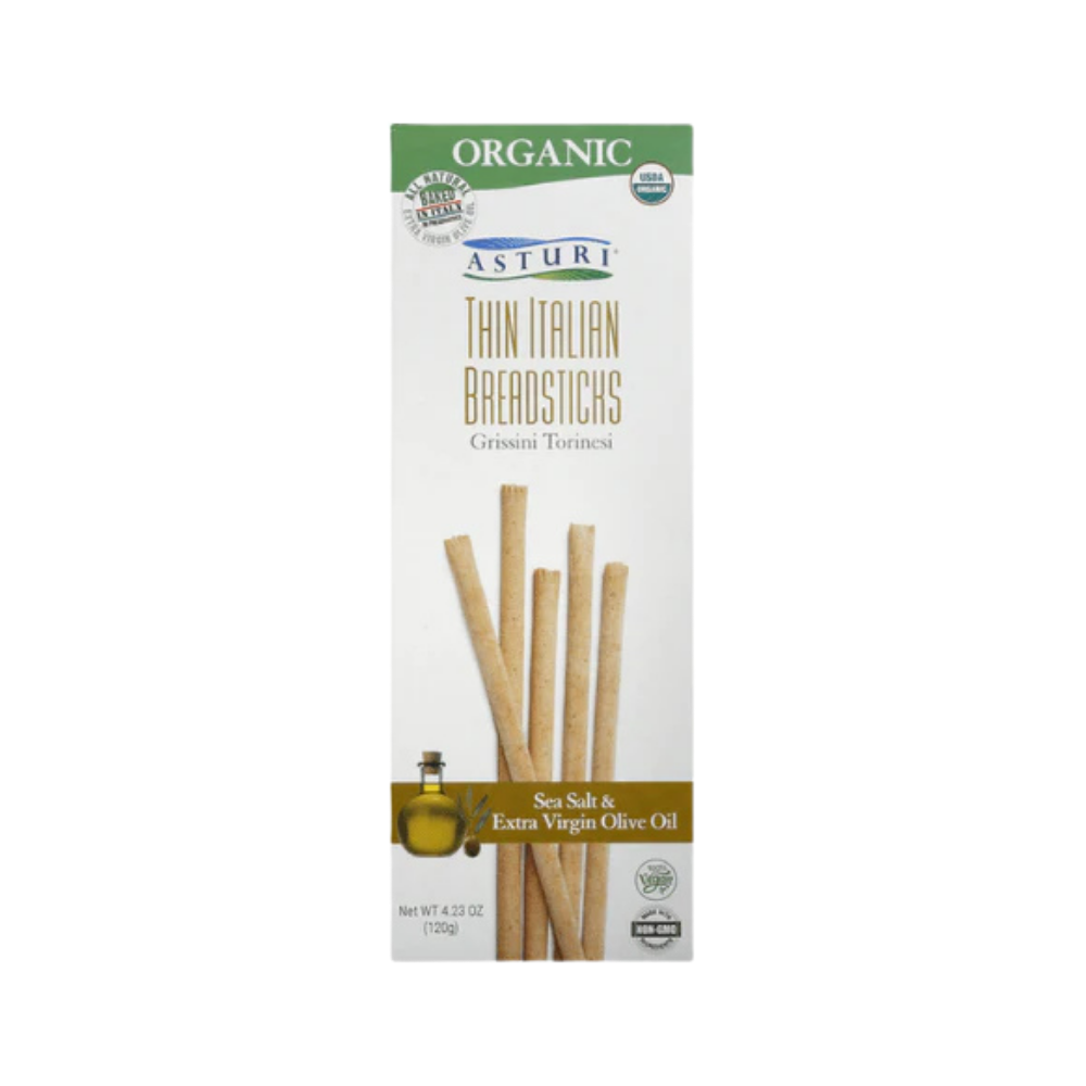 Wholesale Asturi Case Sea Salt And Exra Virgin Olive Oil Breadsticks- Bulk