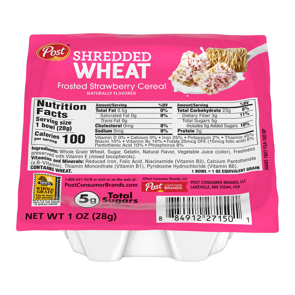 Wholesale Post Case Strawberry Frosted Wheat Cereal- Bulk