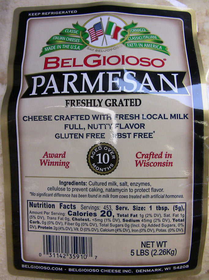 Wholesale Bel Gioioso Bulk Grated Parm Bag- Bulk