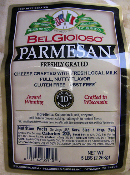 Wholesale Bel Gioioso Bulk Grated Parm Bag- Bulk
