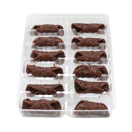 Wholesale Brklyn Cannoli Case Mini Chocolate Cannoli Shells- Bulk