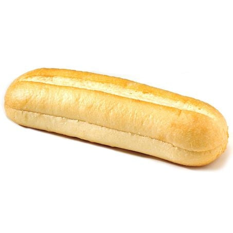 Wholesale European Baker Case 6 Inch Sliced White Hoagie Roll- Bulk