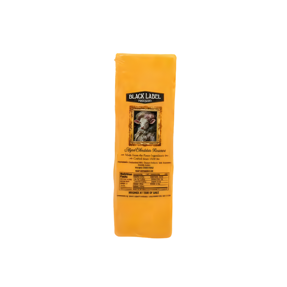 Wholesale Black Label Pr Case Sharp Cheddar Cheese Black Reserve Select- Bulk