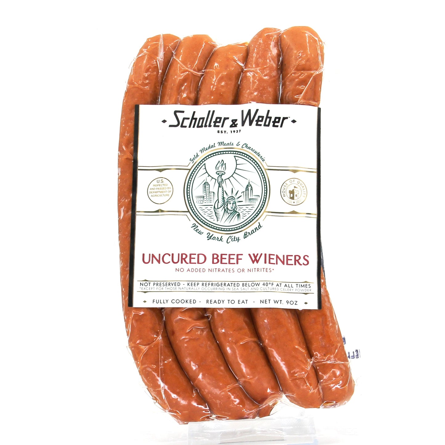 Wholesale Schaller&Weber Case 8:1 Beef Weiner- Bulk
