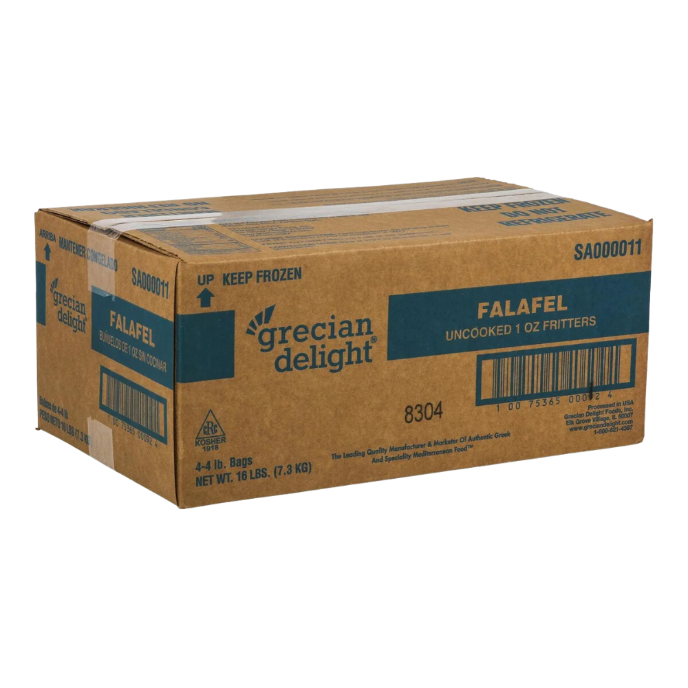 Wholesale Grecian Delght Case Raw Falafel Fritter- Bulk