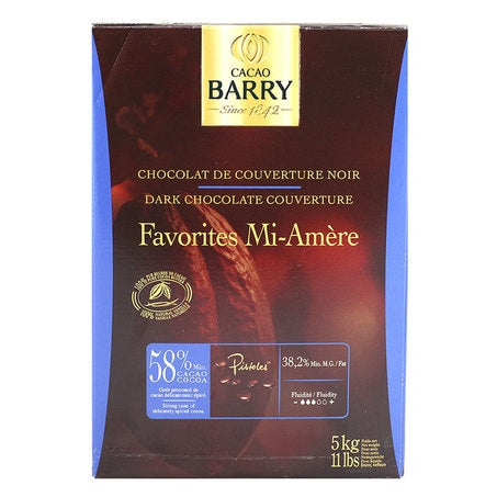 Wholesale Cacao Barry Each Mi-Amere Dark Chocolate 58%- Bulk
