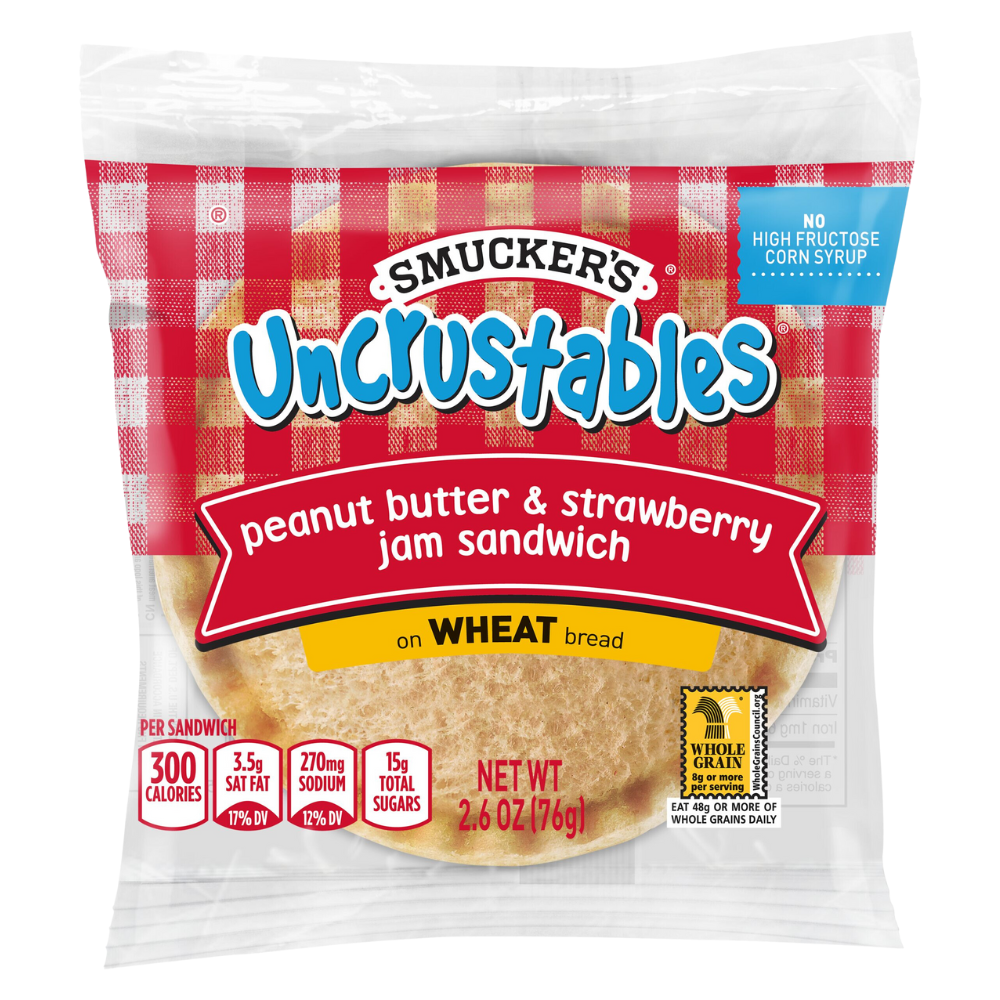 Wholesale Uncrustables Case Peanut Butter & Strawberry Sandwich- Bulk