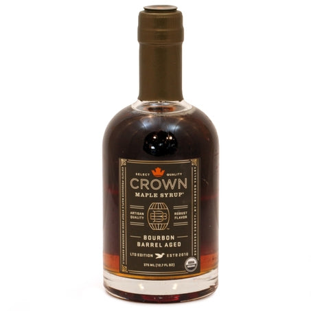 Wholesale Crown Each Organic Bourbon Barrel Aged Maple Syrup- Bulk