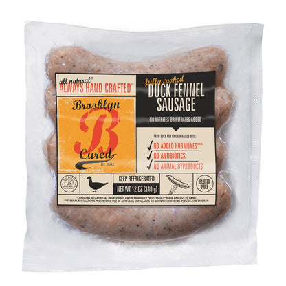 Wholesale Bc Duck Fennel Sausage- Bulk
