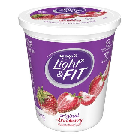 Wholesale Light & Fit Case Nonfat Strawberry Yogurt- Bulk
