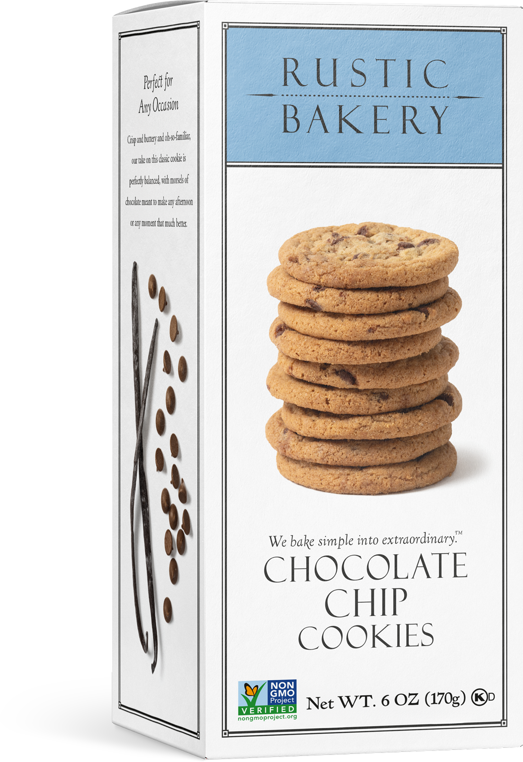 Wholesale Rustic Choc Chip Cookies 6Oz- Bulk
