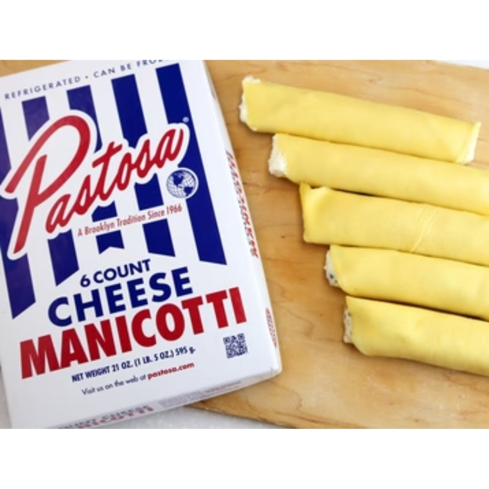 Wholesale Pastosa Case Cheese Manicotti Pasta- Bulk
