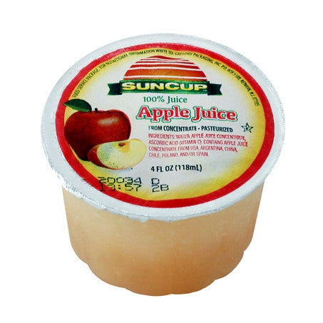 Wholesale Suncup Case Apple Juice Frozen 4Oz Cup- Bulk