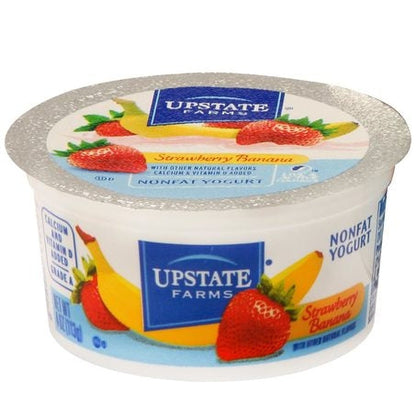 Wholesale Upstate Farms Case Fat Free Strawberry Banana Yogurt- Bulk