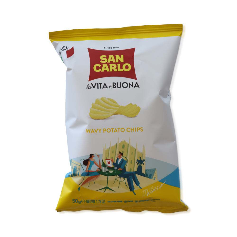 Wholesale San Carlo Case Wavy Potato Chips- Bulk