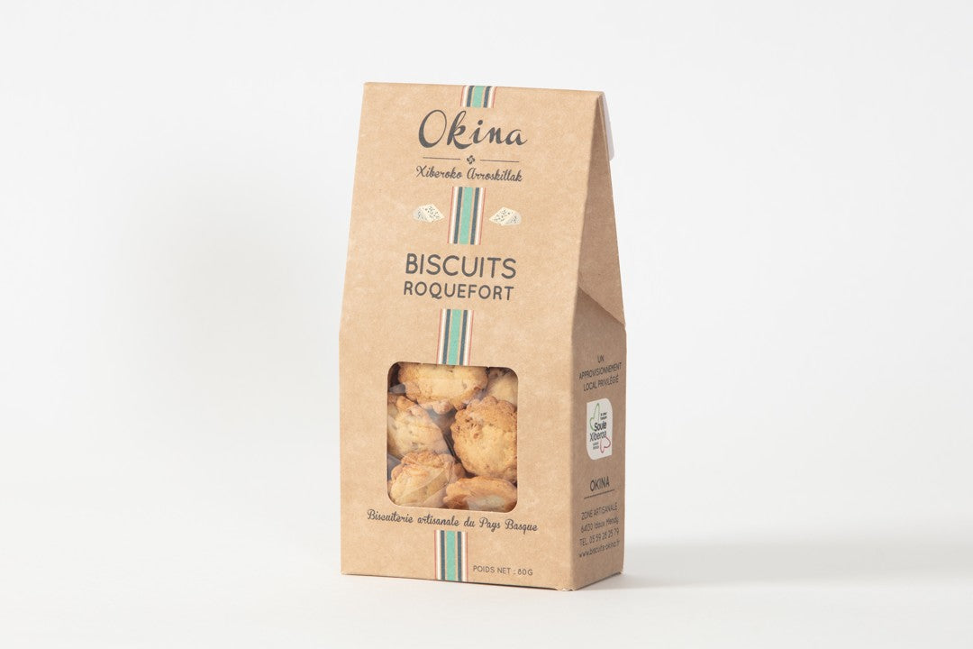 Wholesale Okina Pyrenees Bisc. Roquefort 80G- Bulk