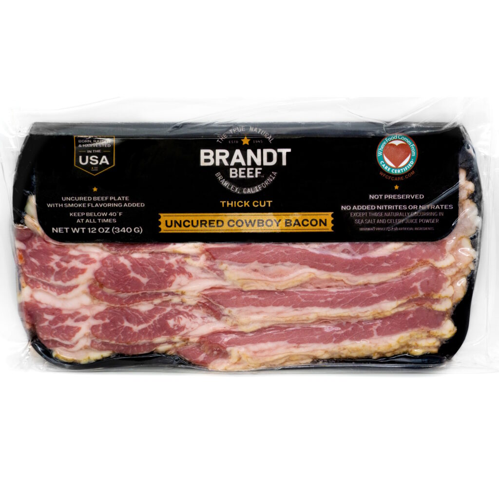 Wholesale Brandt Meats Beef Bacon Brandt 12oz- Bulk