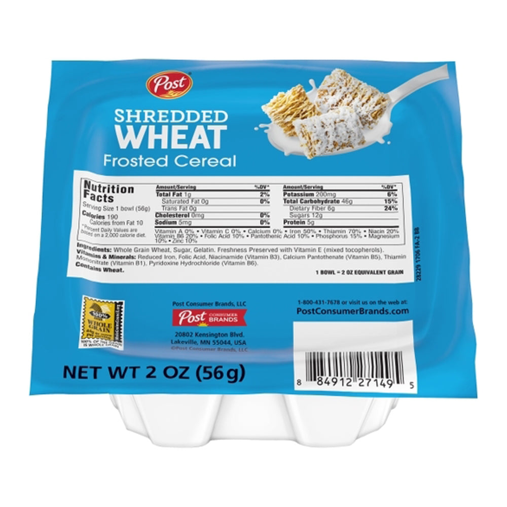 Wholesale Post Shredded Wheat Frosted Cereal | 2 oz- Bulk