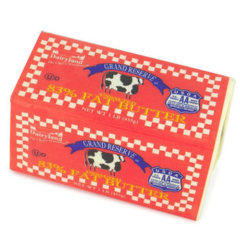 Wholesale Muttenberg 83% Unsalted Butter Prints 1lb- Bulk