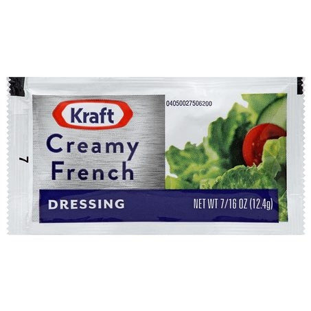Wholesale Kraft Case Creamy French Dressing Packets- Bulk