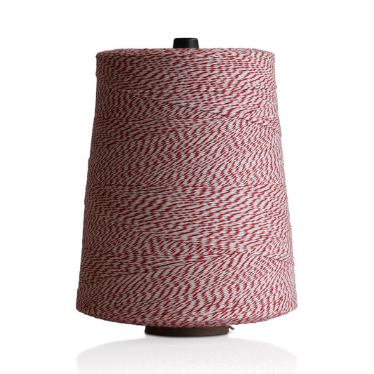 Wholesale 4 Ply Red & White Cotton Twine- Bulk