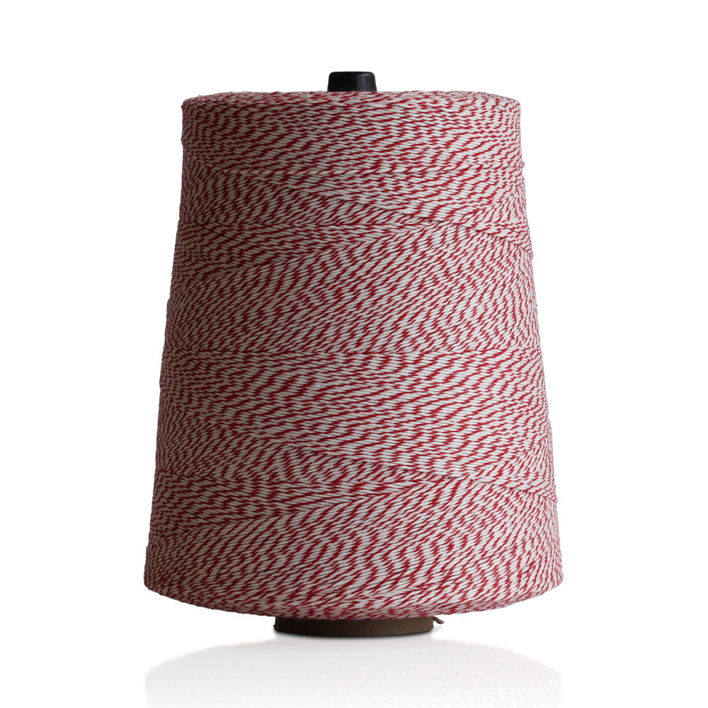 Wholesale 4 Ply Red & White Cotton Twine- Bulk