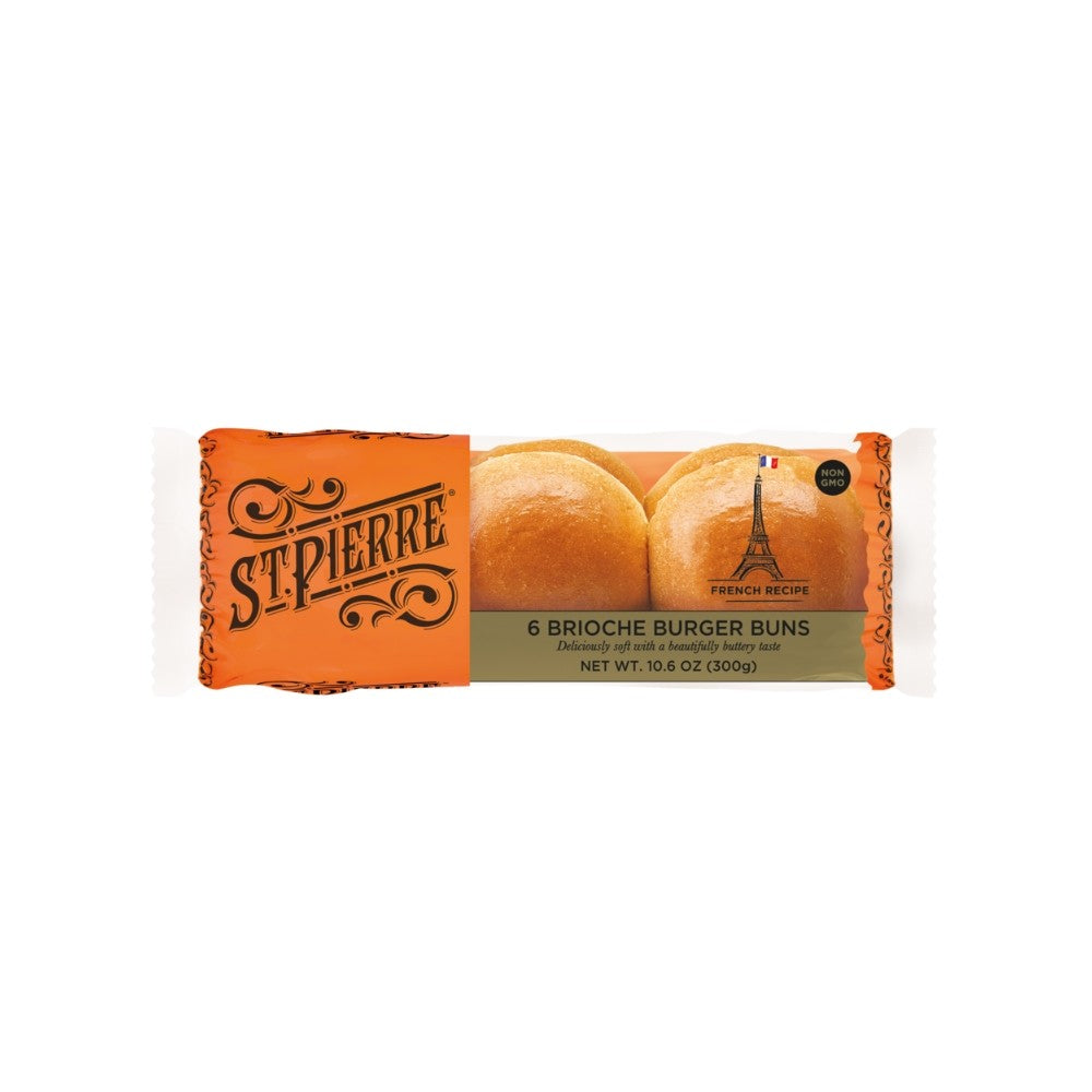 Wholesale St. Pierre Case 4 Inch Sliced Brioche Buns- Bulk