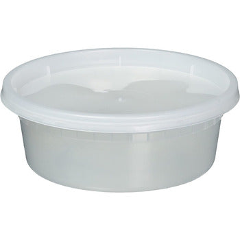 Wholesale Dix Farms Deli Cup/container 8oz Clear- Bulk