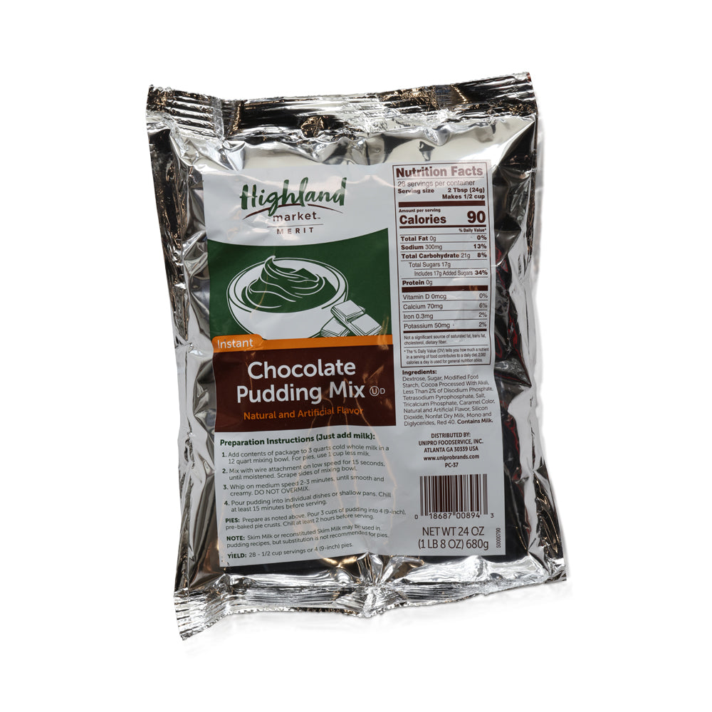 Wholesale Highland Mkt Case Instant Chocolate Pudding Mix- Bulk