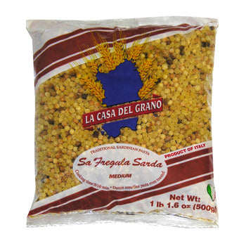 Wholesale La Casa Del Grano Dried Medium Fregola Sarda Pasta 17oz- Bulk