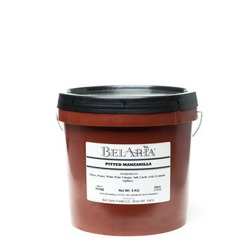 Wholesale BoxNCase Spanish Green Pitted Manzanilla Olives 5kg- Bulk