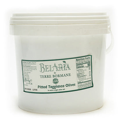 Wholesale Terre Bormane Pitted Taggiasca Olives 4kg- Bulk
