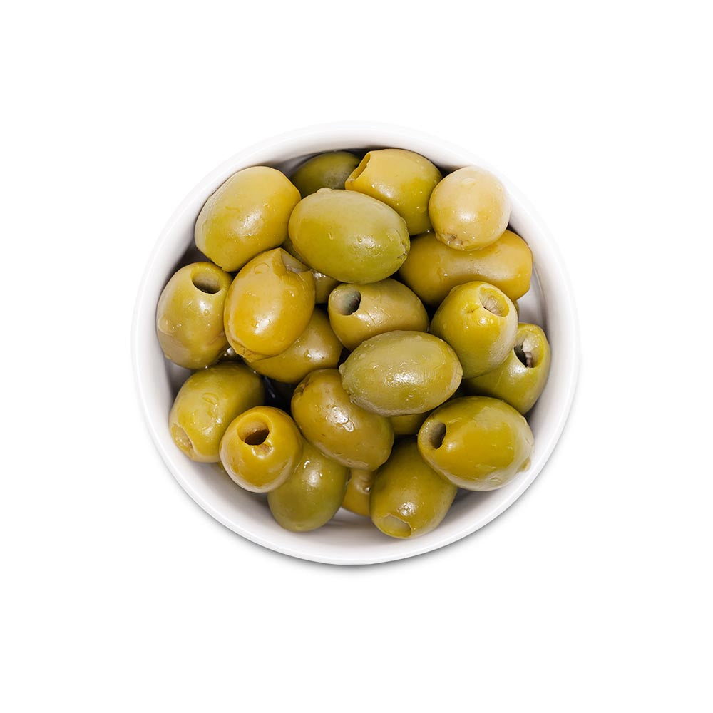 Wholesale BoxNCase Pitted Green Picholine Olives 4kg- Bulk