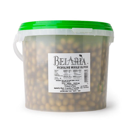 Wholesale BoxNCase Green Picholine Olives 5kg- Bulk