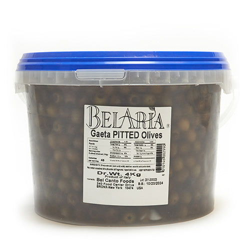 Wholesale BoxNCase Pitted Gaeta Olives 4kg- Bulk