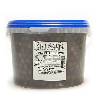 Wholesale BoxNCase Pitted Gaeta Olives 4kg- Bulk