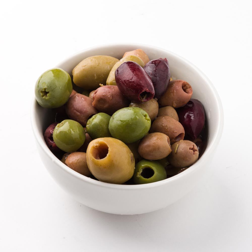 Wholesale BoxNCase Pitted Five Types of Blended Olives 5kg- Bulk