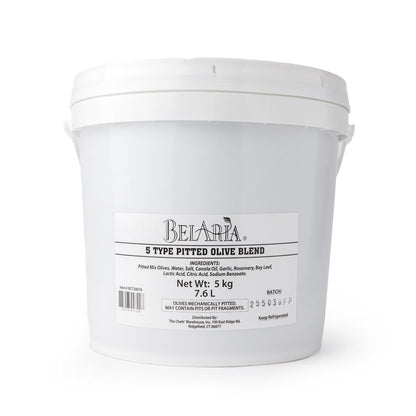 Wholesale BoxNCase Pitted Five Types of Blended Olives 5kg- Bulk