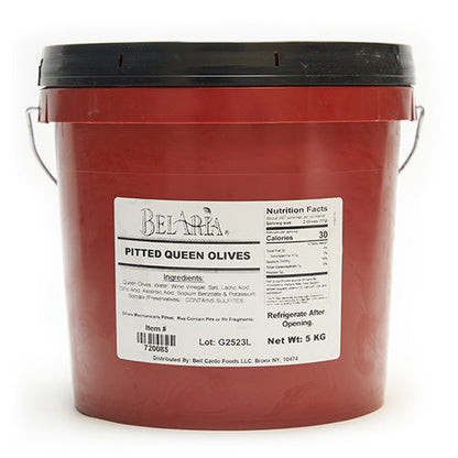 Wholesale BoxNCase Pitted Spanish Queen Olives 5kg- Bulk