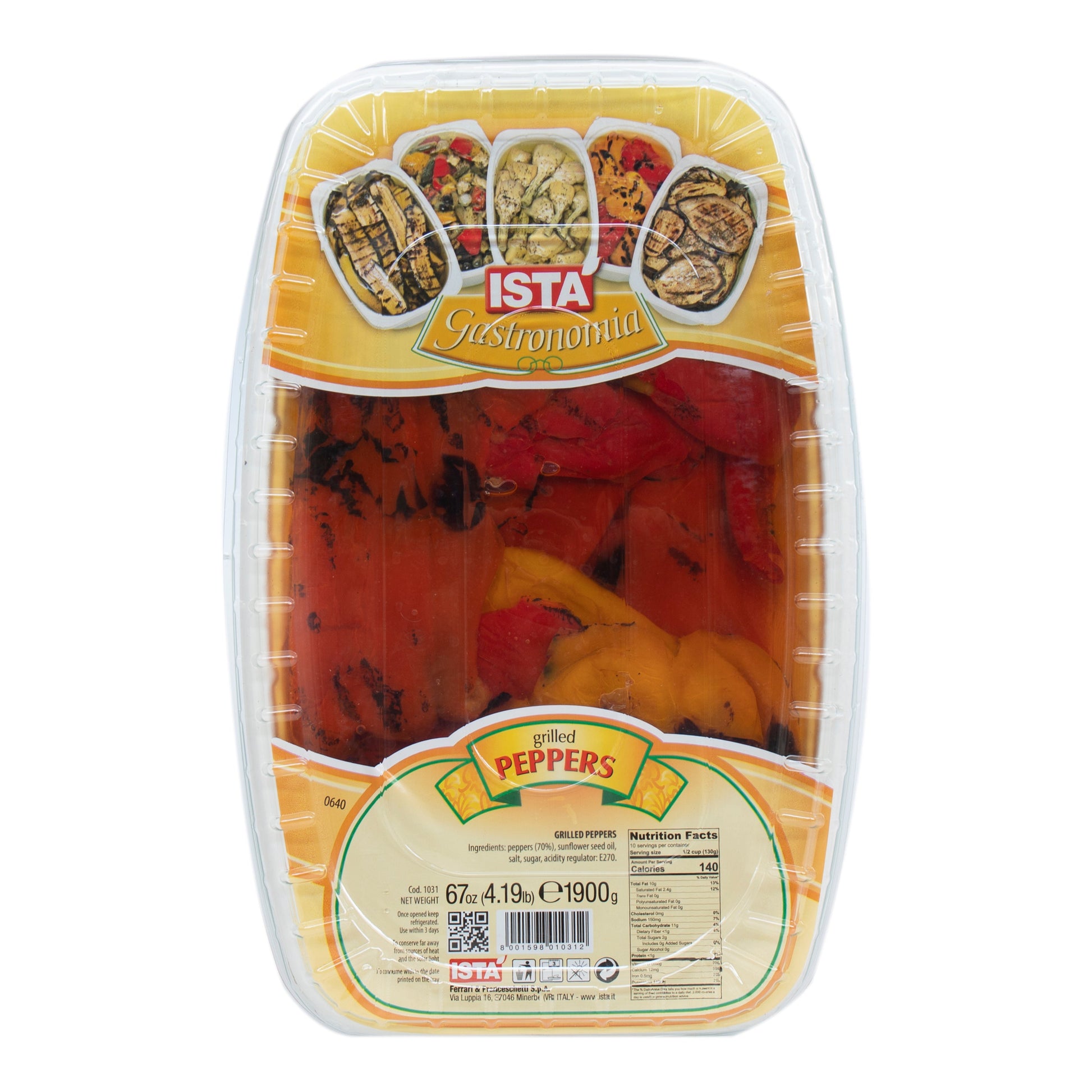 Wholesale Ista Grilled Red and Yellow Peppers 1.9kg- Bulk