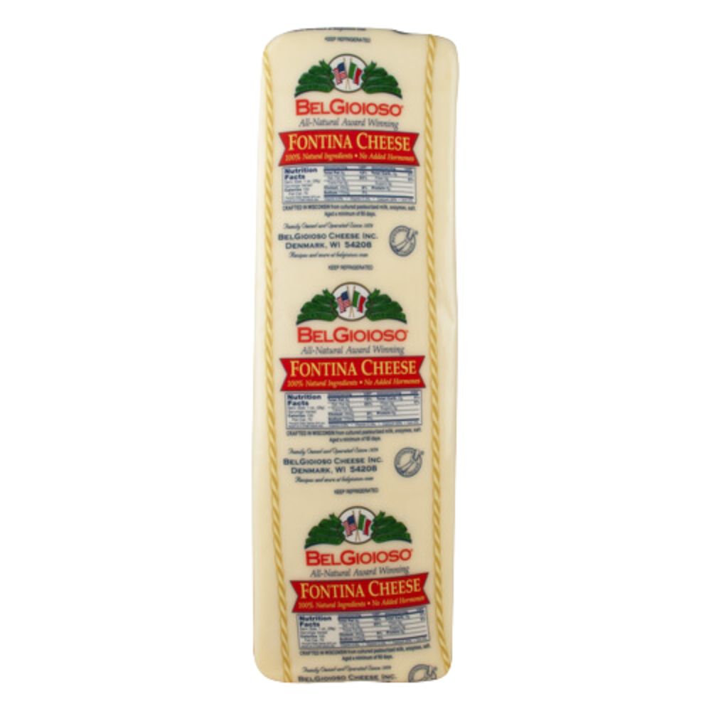 Wholesale Belgioioso Case Fontina Deli Cut Cheese- Bulk