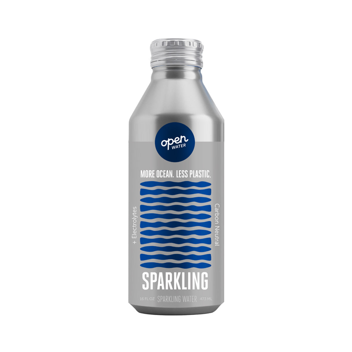 Wholesale Open Water Aluminum Bottle Sparkling Water With Electrolytes 16 Oz Bottle- Bulk