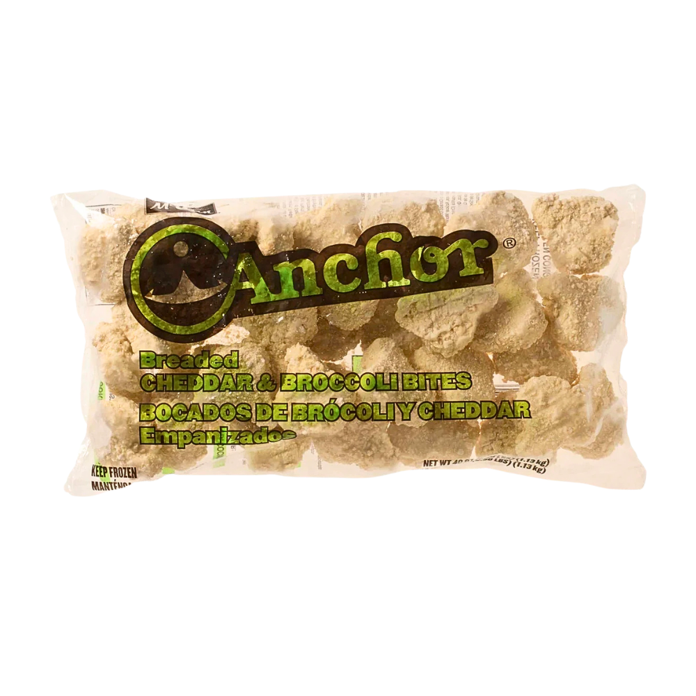 Wholesale Anchor Breaded Broccoli & Cheddar Bites | 2.5 lb- Bulk
