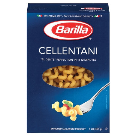 Wholesale Barilla Case Cellentani Spiral Pasta- Bulk